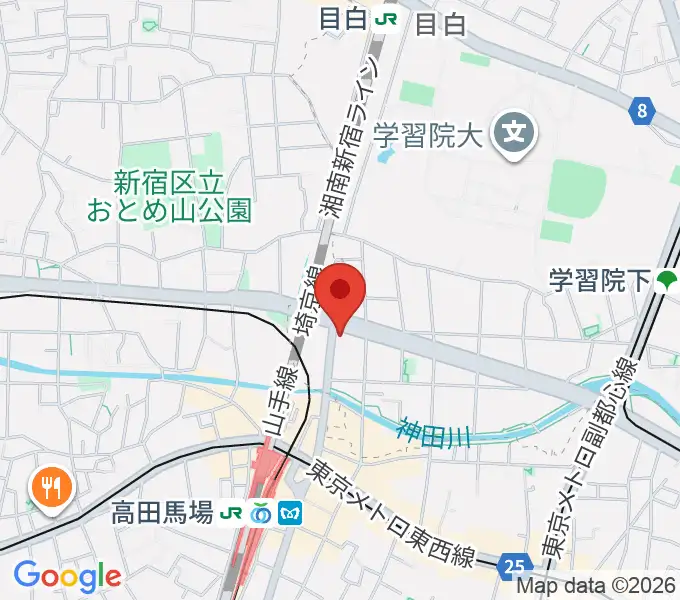 サウンドスタジオノア 高田馬場店の地図