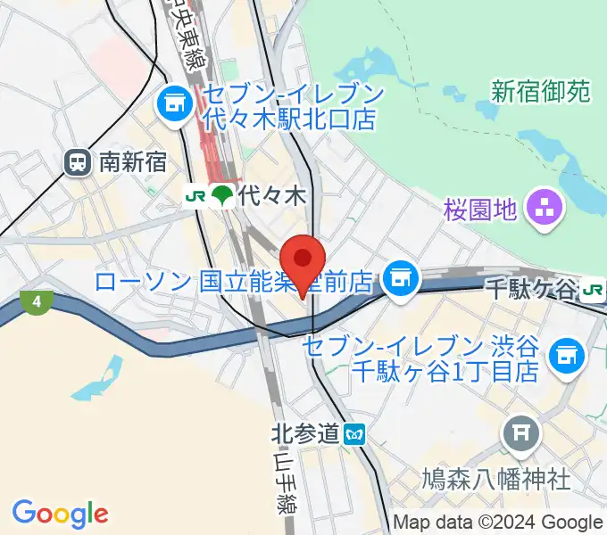 サウンドスタジオノア 代々木店の地図