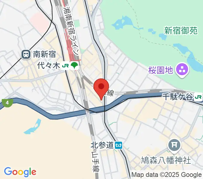 サウンドスタジオノア 代々木店の地図