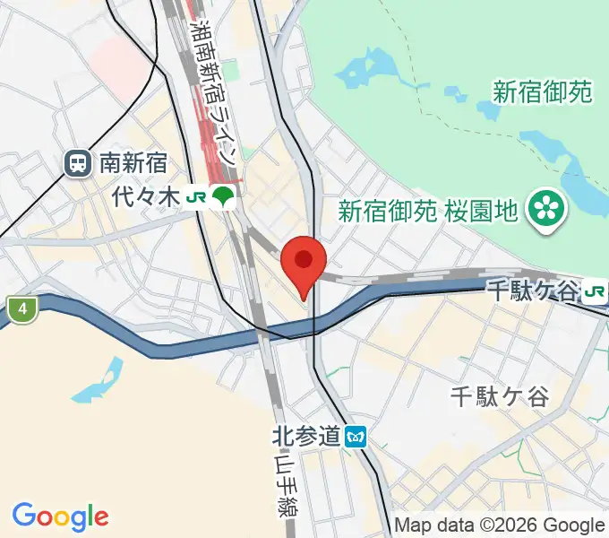 サウンドスタジオノア 代々木店の地図