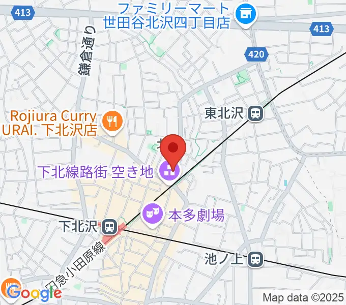サウンドスタジオノア 下北沢店の地図