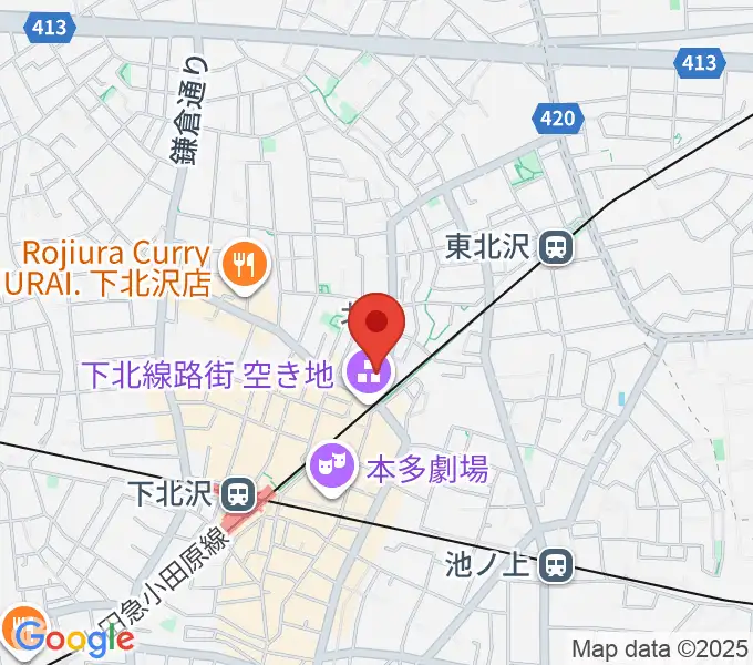サウンドスタジオノア 下北沢店の地図