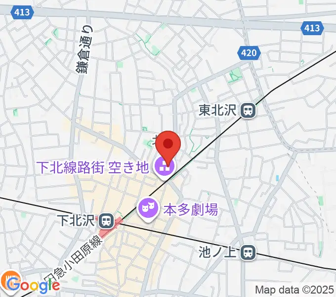 サウンドスタジオノア 下北沢店の地図