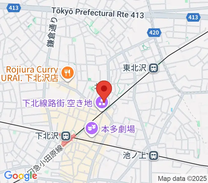 サウンドスタジオノア 下北沢店の地図