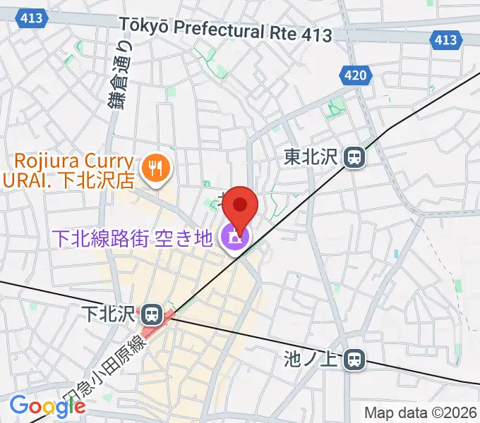 サウンドスタジオノア 下北沢店の地図