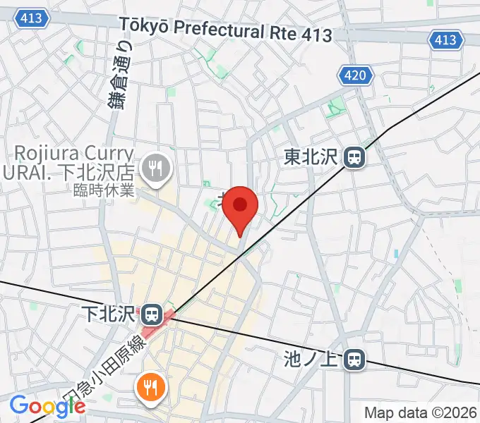 サウンドスタジオノア 下北沢店の地図