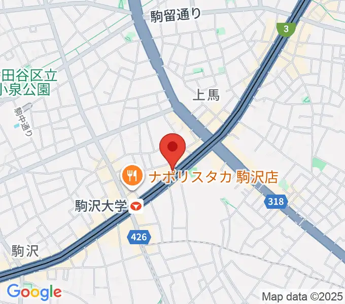 サウンドスタジオノア駒沢店の地図