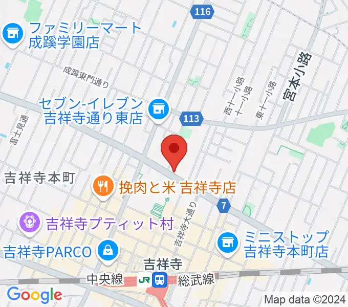 サウンドスタジオノア 吉祥寺店の地図