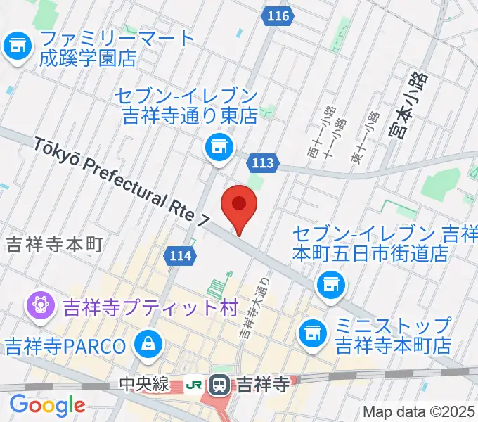 サウンドスタジオノア 吉祥寺店の地図