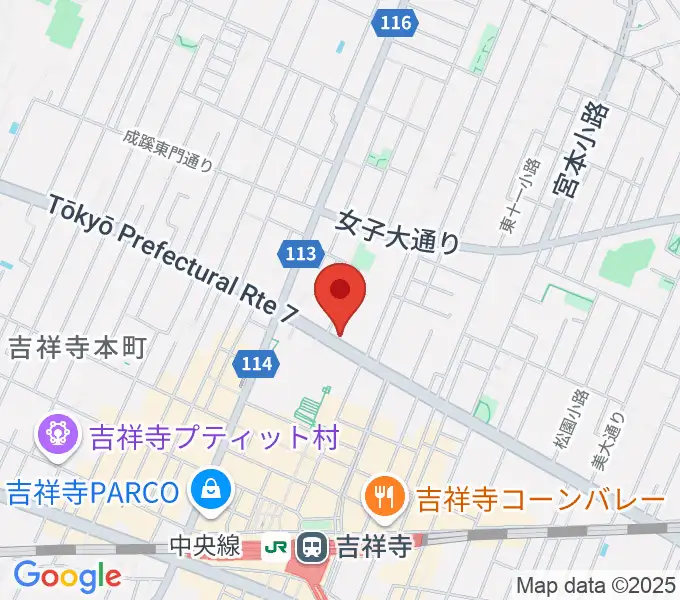 サウンドスタジオノア 吉祥寺店の地図