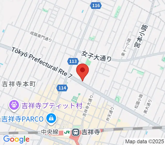 サウンドスタジオノア 吉祥寺店の地図