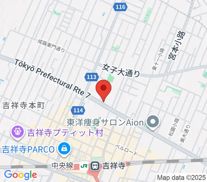 サウンドスタジオノア 吉祥寺店の地図