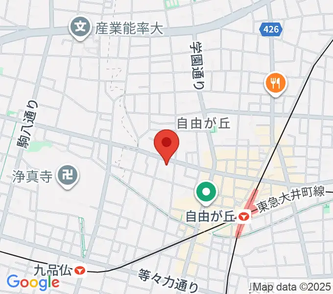 サウンドスタジオノア 自由が丘店の地図