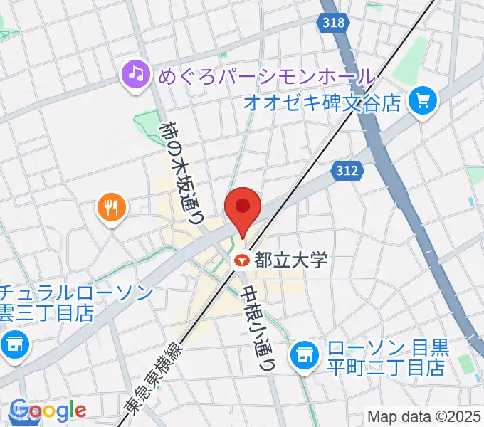 サウンドスタジオノア 都立大店の地図