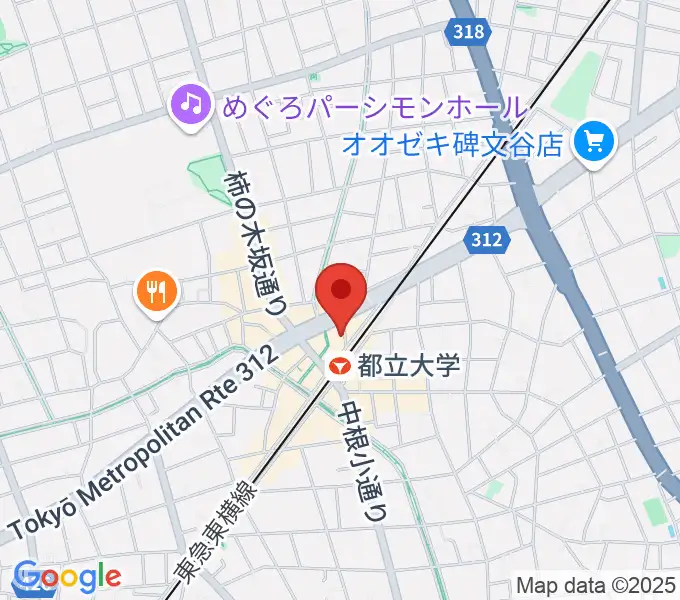 サウンドスタジオノア 都立大店の地図
