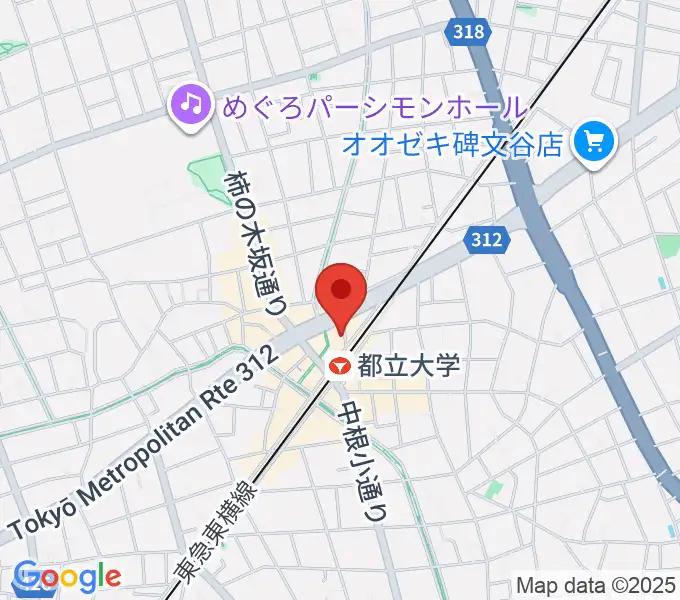 サウンドスタジオノア 都立大店の地図