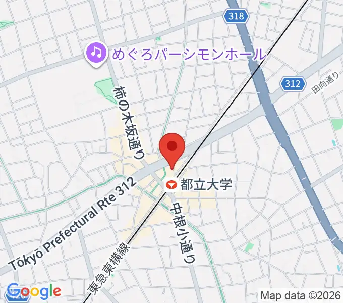 サウンドスタジオノア 都立大店の地図