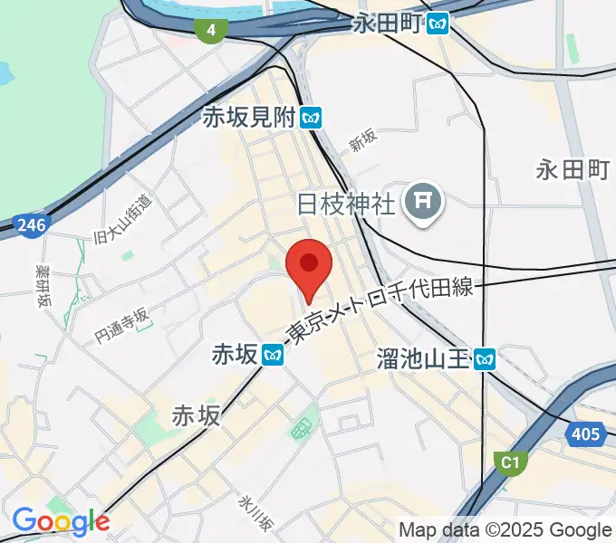 サウンドスタジオノア 赤坂店の地図