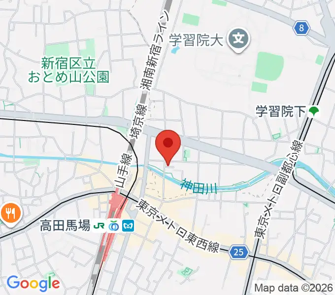 ゲートウェイスタジオ高田馬場フェイズ店の地図