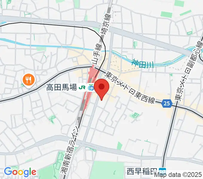 ゲートウェイスタジオ高田馬場3号店の地図