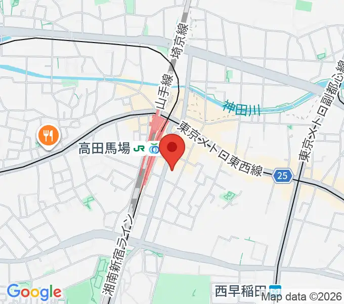 ゲートウェイスタジオ高田馬場3号店の地図