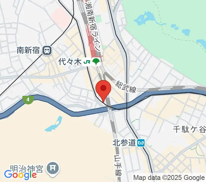 ゲートウェイスタジオ代々木店の地図