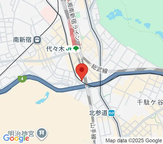 ゲートウェイスタジオ代々木店の地図