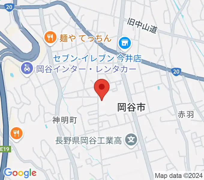 オグチ楽器 岡谷本社の地図