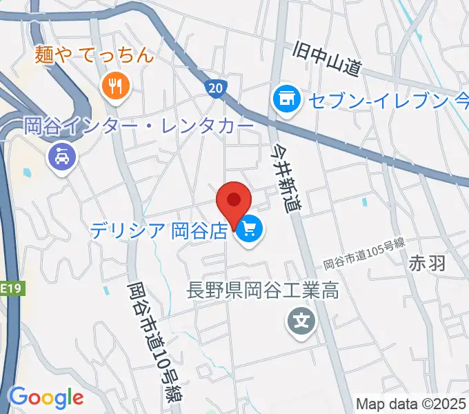 オグチ楽器 岡谷本社の地図