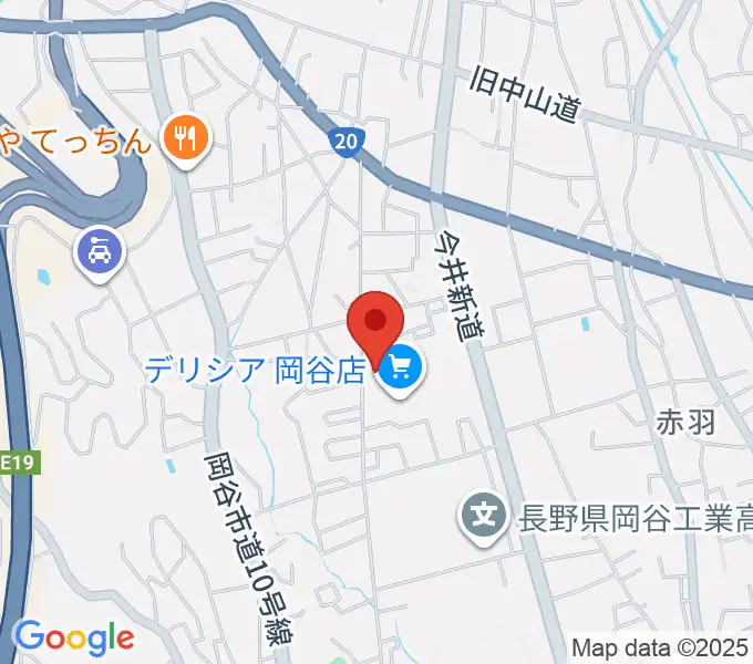 オグチ楽器 岡谷本社の地図