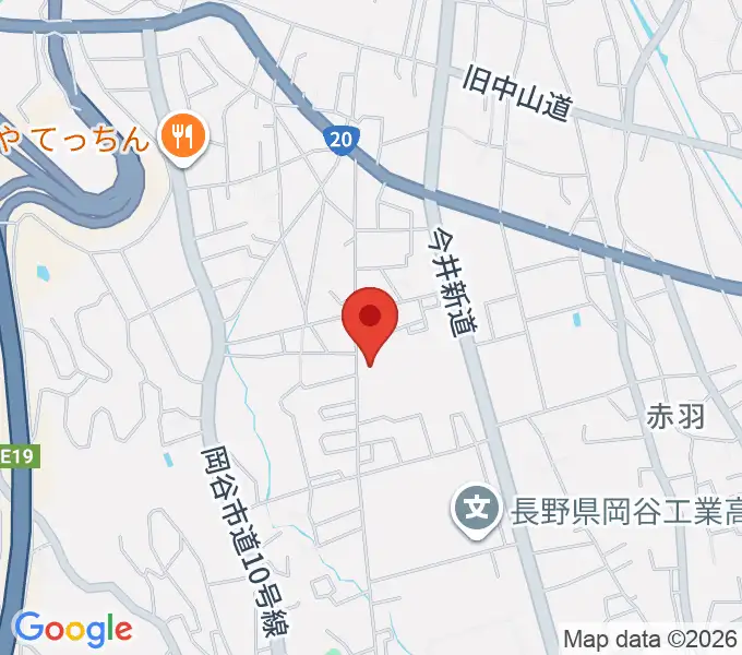 オグチ楽器 岡谷本社の地図