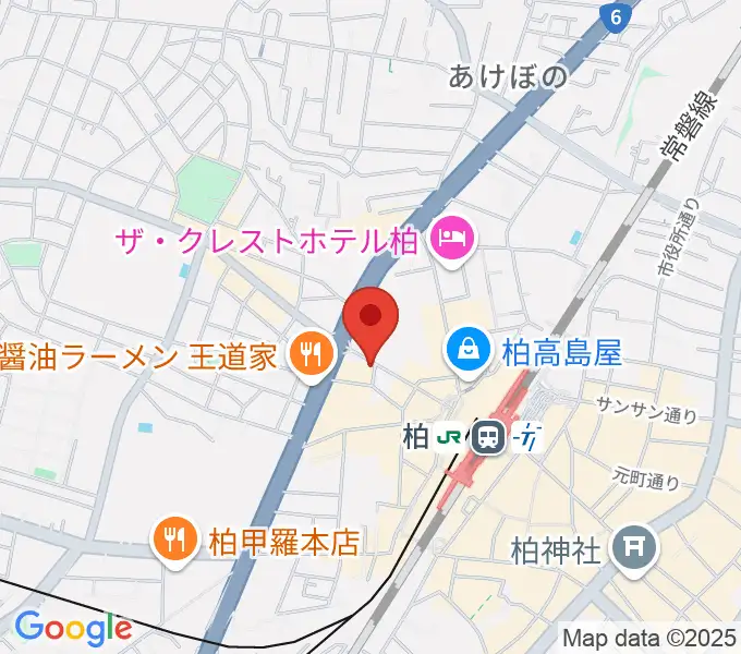 ゲートウェイスタジオ柏店の地図