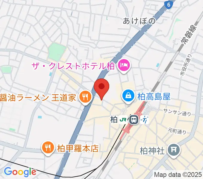 ゲートウェイスタジオ柏店の地図