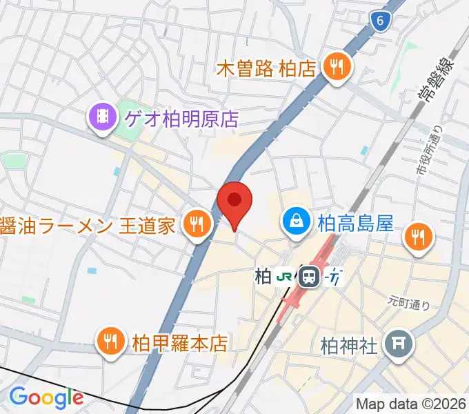 ゲートウェイスタジオ柏店の地図