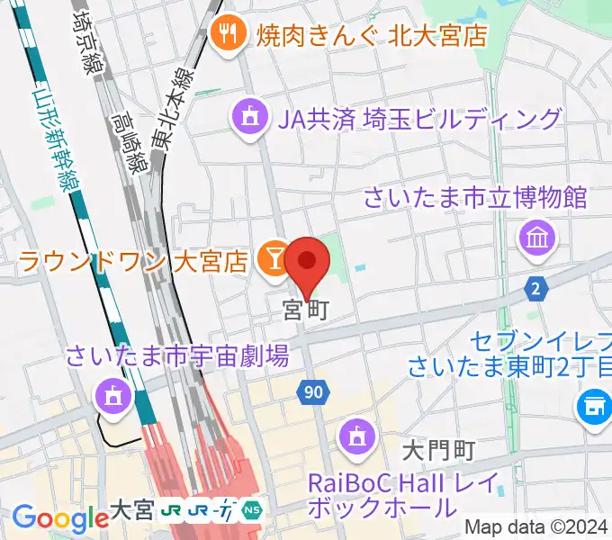 ゲートウェイスタジオ大宮店の地図