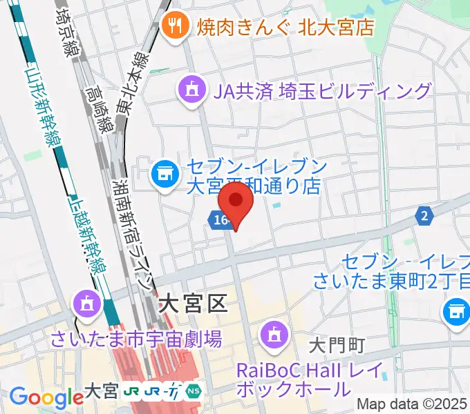 ゲートウェイスタジオ大宮店の地図
