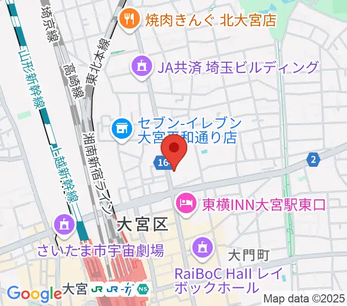 ゲートウェイスタジオ大宮店の地図