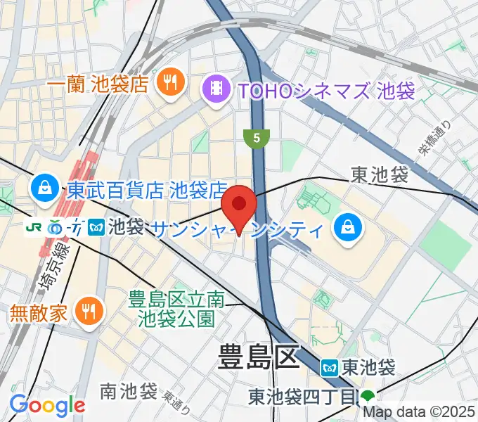 スタジオペンタ池袋ハンズサイドの地図