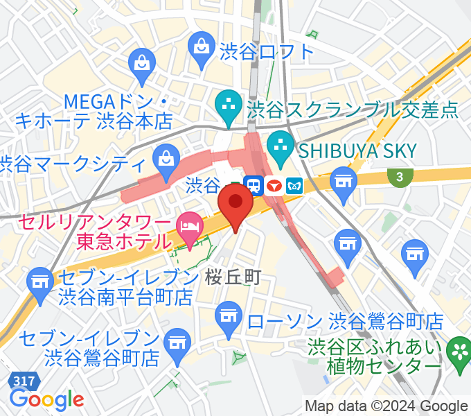 スタジオペンタ渋谷シティサイドの場所