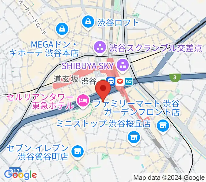 スタジオペンタ渋谷シティサイドの地図