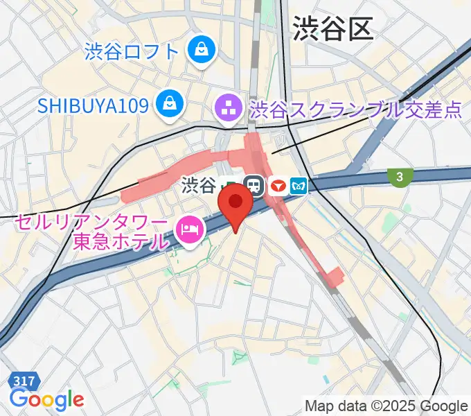 スタジオペンタ渋谷シティサイドの地図