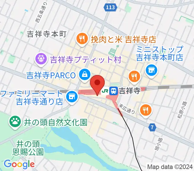 スタジオペンタ吉祥寺サウスサイドの地図