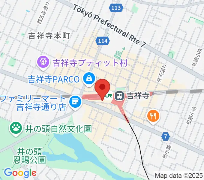 スタジオペンタ吉祥寺サウスサイドの地図