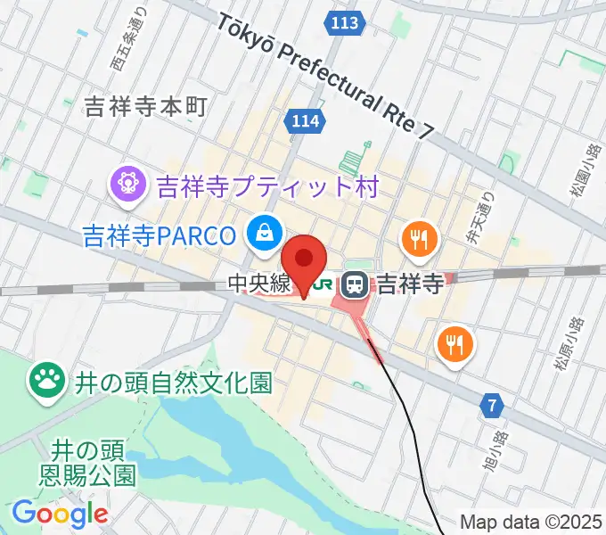 スタジオペンタ吉祥寺サウスサイドの地図