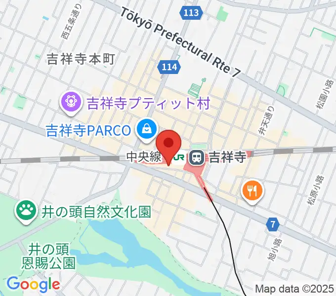 スタジオペンタ吉祥寺サウスサイドの地図