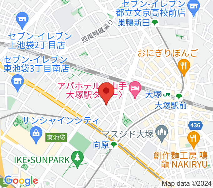 スタジオペンタ大塚店の場所