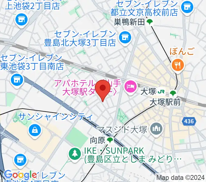 スタジオペンタ大塚店の地図