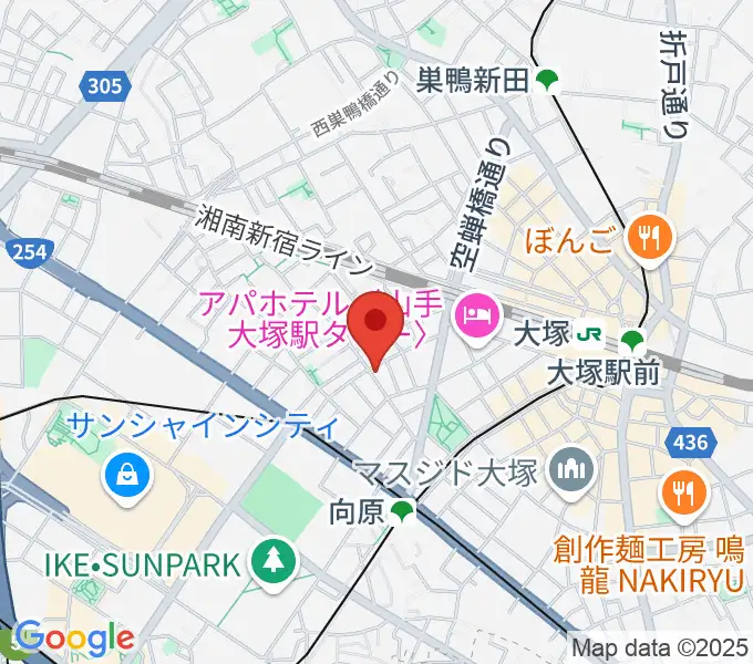 スタジオペンタ大塚店の地図