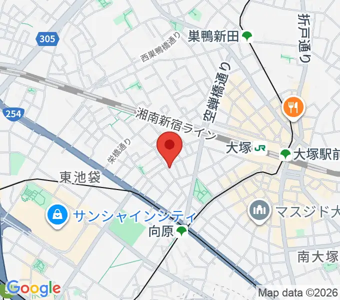スタジオペンタ大塚店の地図