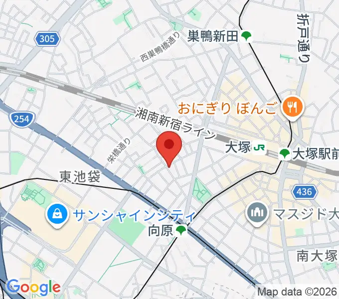 スタジオペンタ大塚店の地図